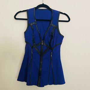 SEXY PURPLE/BLACK TOP BEBE